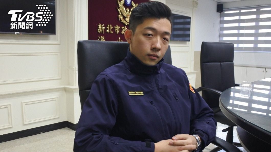 謝宗綸目前在新北市海山分局服務。（圖／TVBS）