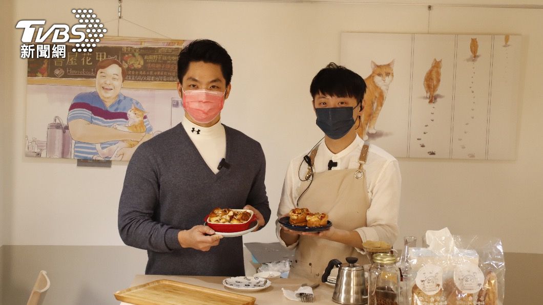 國民黨立委蔣萬安推廣「續食」，用過剩食物做出美味鹹派。（圖／TVBS資料畫面）