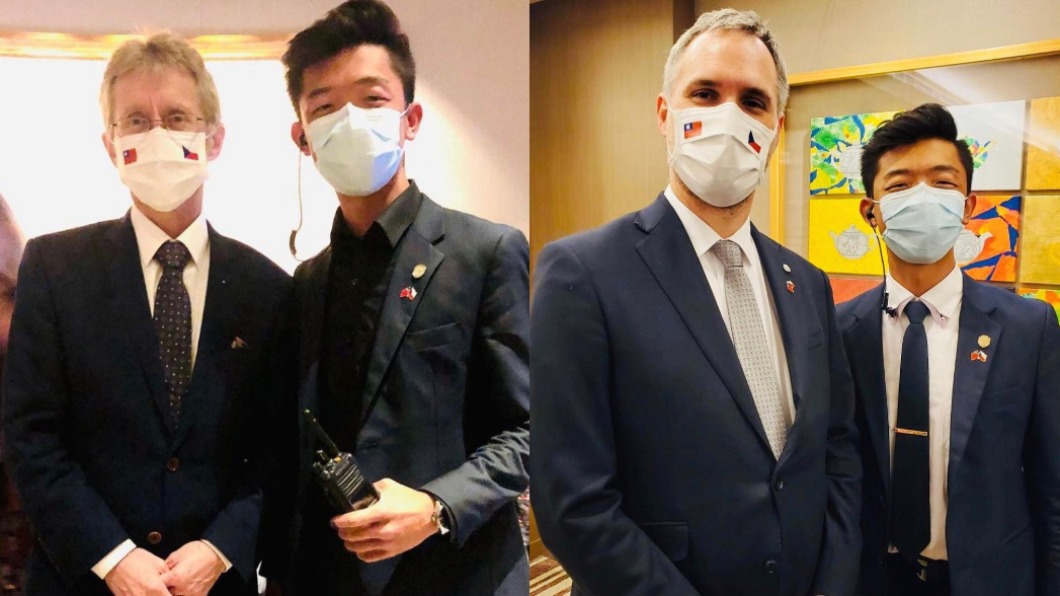 謝宗綸多次在外國大使來台時，負責外賓維安。（圖／謝宗綸提供）