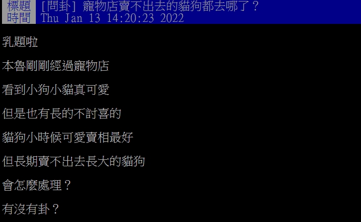 網友疑惑發問。（圖／翻攝自PTT）
