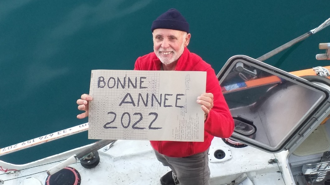 薩萬本月元旦才啟程,不料如今卻發生憾事。(圖/翻攝自Jean Jacques Savin : Traversée de l'Atlantique à la rame Facebook)