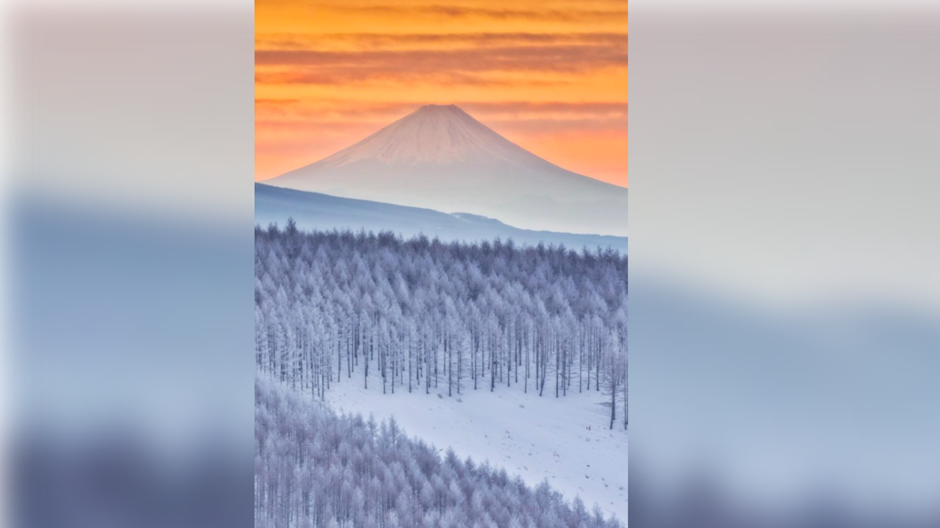 網友拍奇景「富士山與霧冰」 11萬人驚:以為是合成照