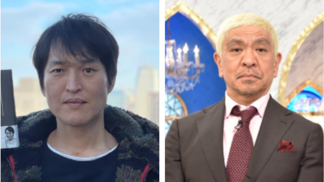 日資深搞笑藝人千原二世(左)於今日確診,松本人志(右)在家隔離中。(圖/翻攝自千原二世IG,@shinsaincho_tbs推特)