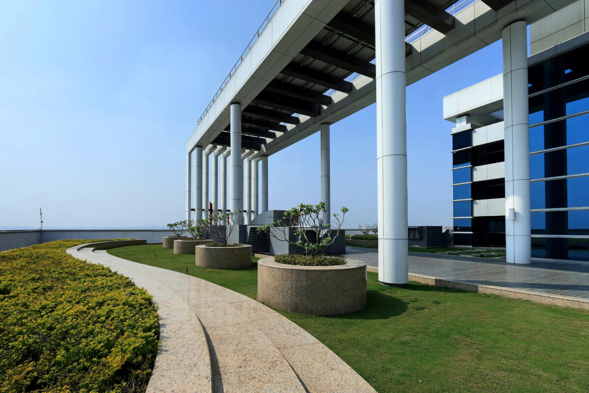 豐邑A8市政核心空中花園。(圖/豐邑建設提供)