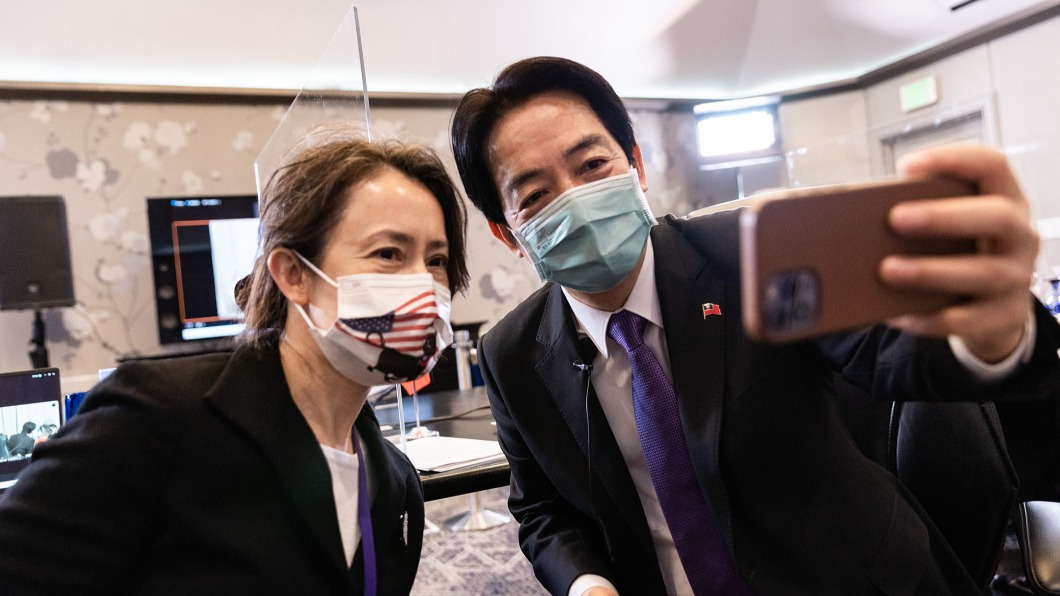 駐美代表蕭美琴負責安排賴清德在美行程。(圖/翻攝自賴清德臉書)