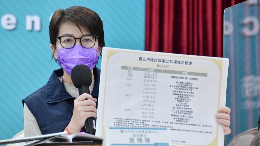 北市足跡爆量匡列不及 黃珊珊:足跡重疊者不適盡速快篩