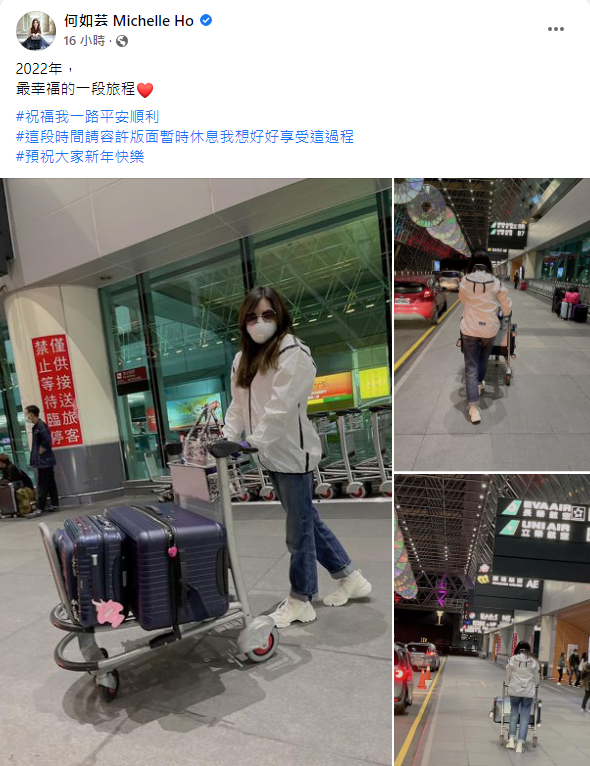 (圖/翻攝自何如芸 Michelle Ho Facebook)