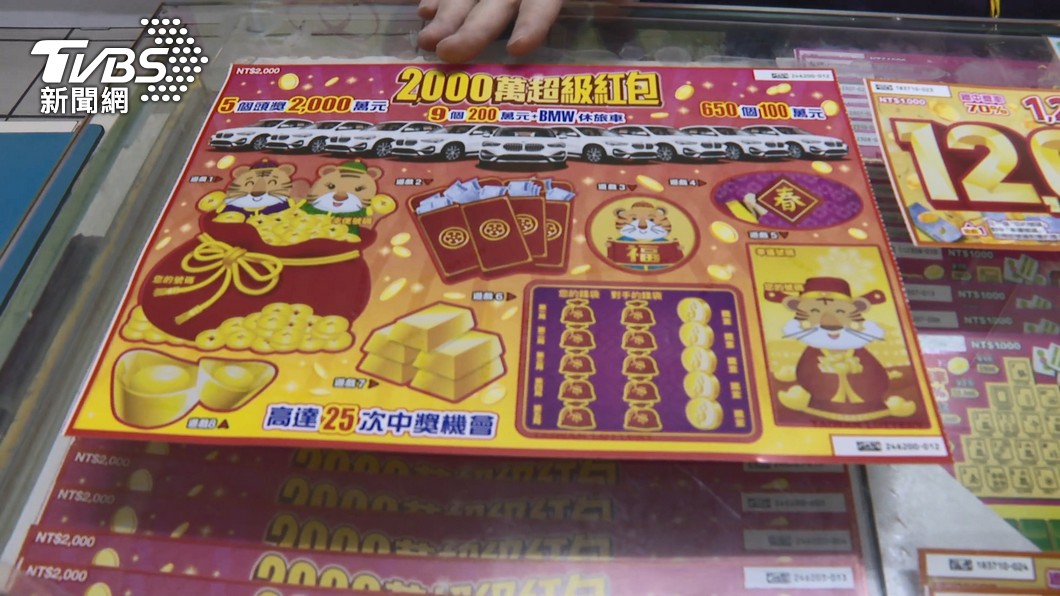 彩券行「風吹布條像招手」 小情侶做1動作爽刮中百萬