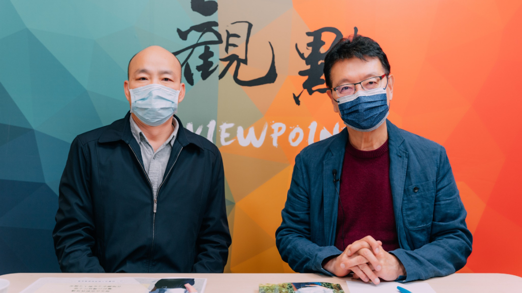 韓國瑜還分享養生秘訣。(圖/翻攝自趙少康臉書)
