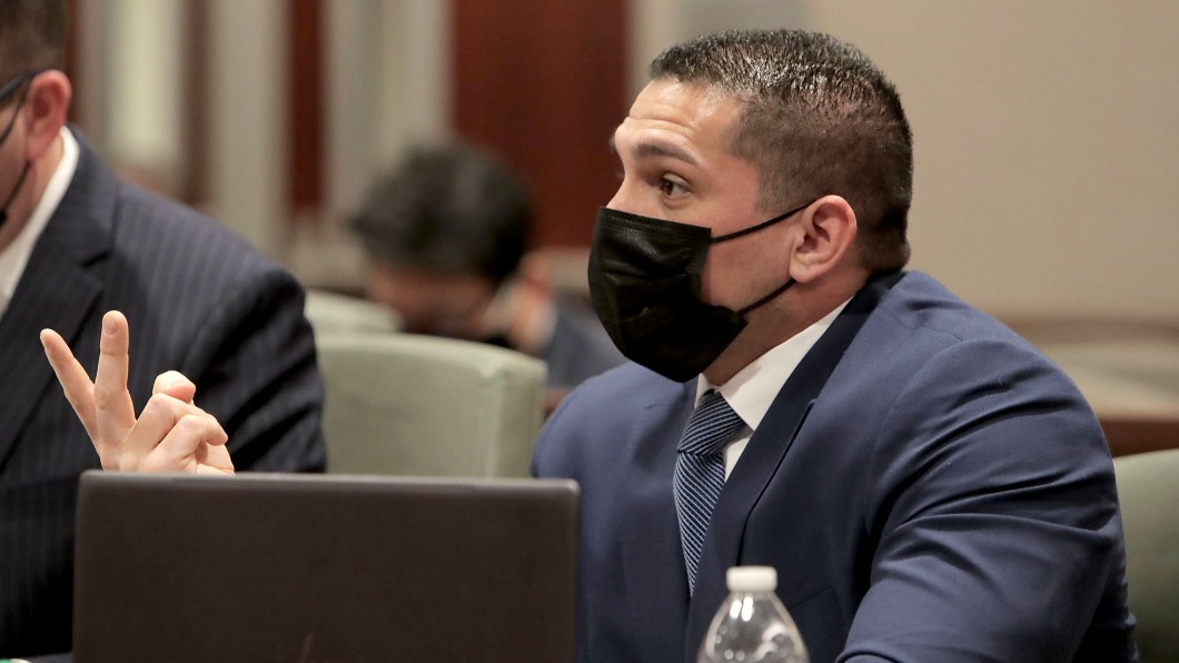 洛杉磯縣檢察官桑納在聽證會上要求法官將塔布斯移送到成人監獄。(圖/翻攝自《New York Post》)