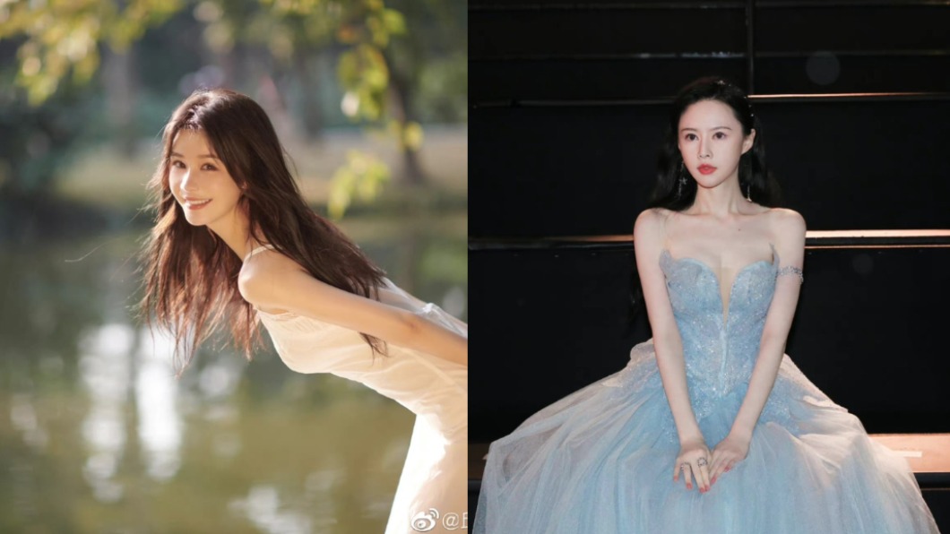 扮演周芷若的邱意濃與扮演小昭的云千千被大家批網紅臉。(圖/翻攝自邱意濃、云千千微博)
