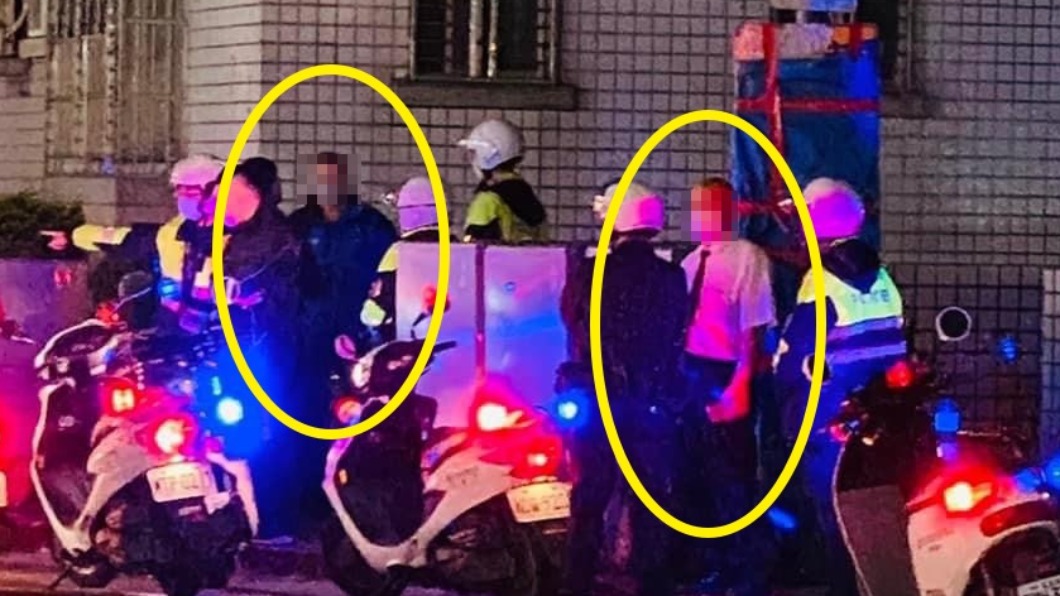 線上快打警力到場。（圖／翻攝自重機車友各區路況天氣回報中心 臉書）