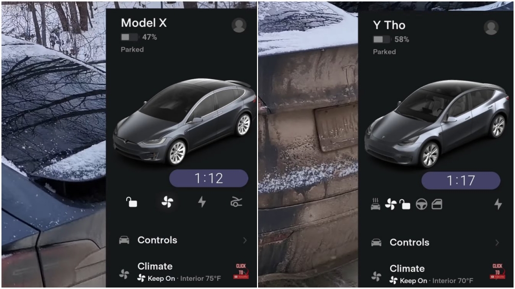 實驗12小時後,像是Model X、Model Y運作都相當正常。(圖/翻攝自Dirty Tesla YT)
