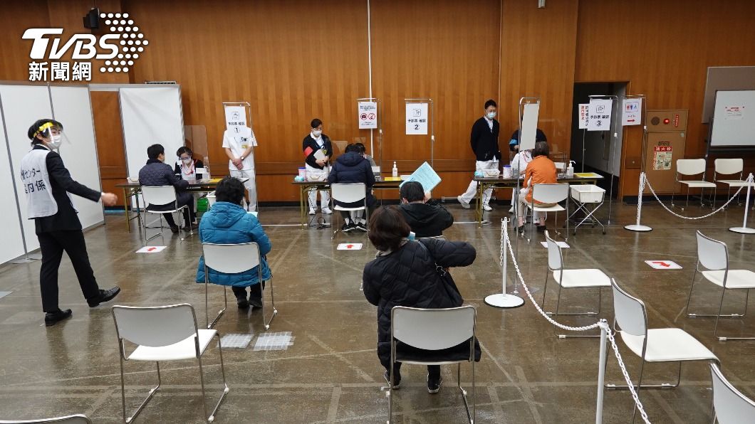 日本擴大疫苗接種。（圖／中央社）