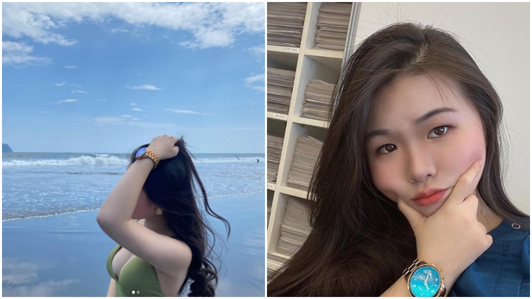 張君雅小妹妹女大十八變。(圖/翻攝自簡嘉芸IG)