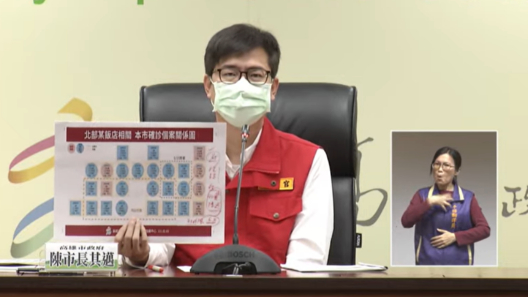 陳其邁說，疫調不誠實，將予以開罰。（圖／翻攝自高雄市政府YouTube）