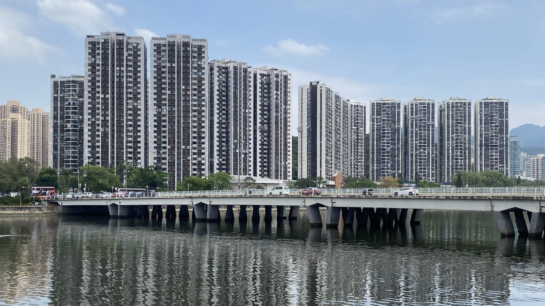 沙田富豪花園麗人閣有兩名居民確診。(圖/香港01)