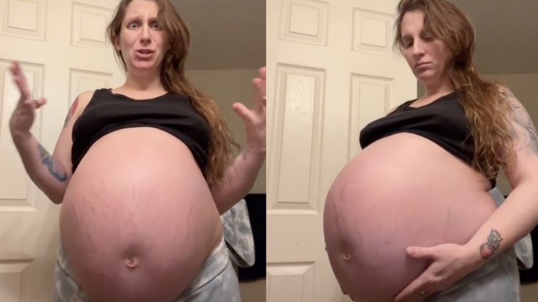 會是巨嬰嗎？外籍孕婦挺37週超大圓球　網友驚「竟只一胎」