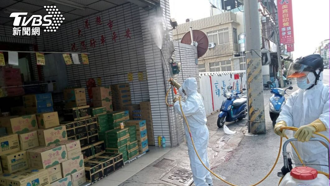 市府針對確診者足跡進行清消。(圖/高雄市政府提供)