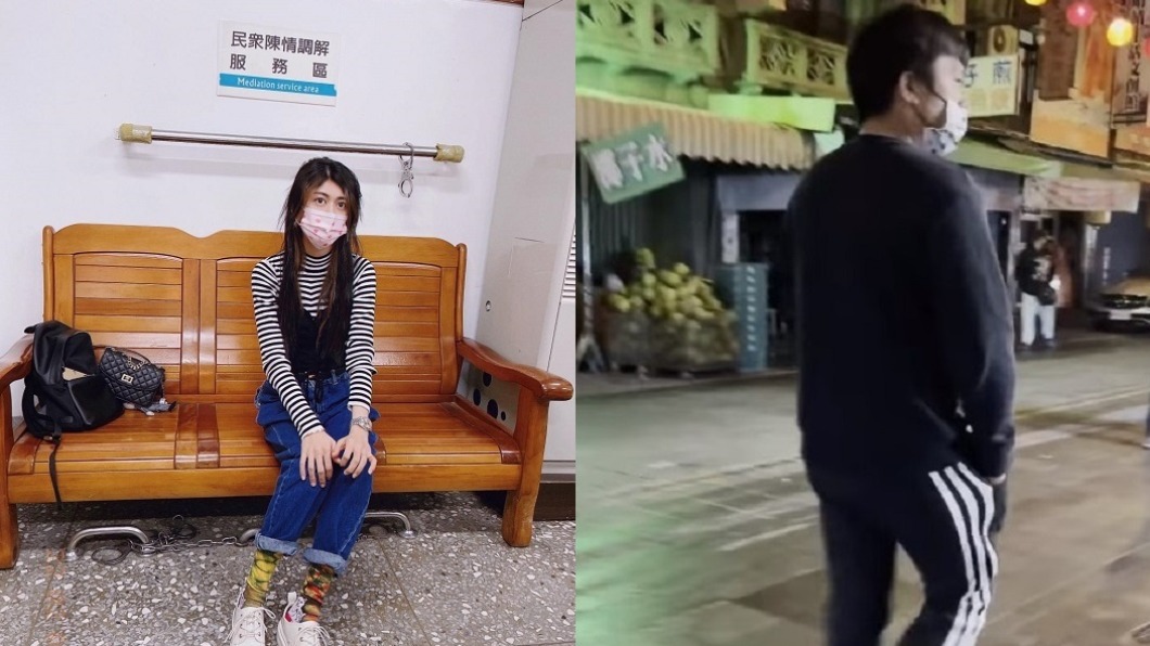 白癡公主除了公布癡漢影片,還上派出所報案維護自身權益。(圖/翻攝自白癡公主臉書)