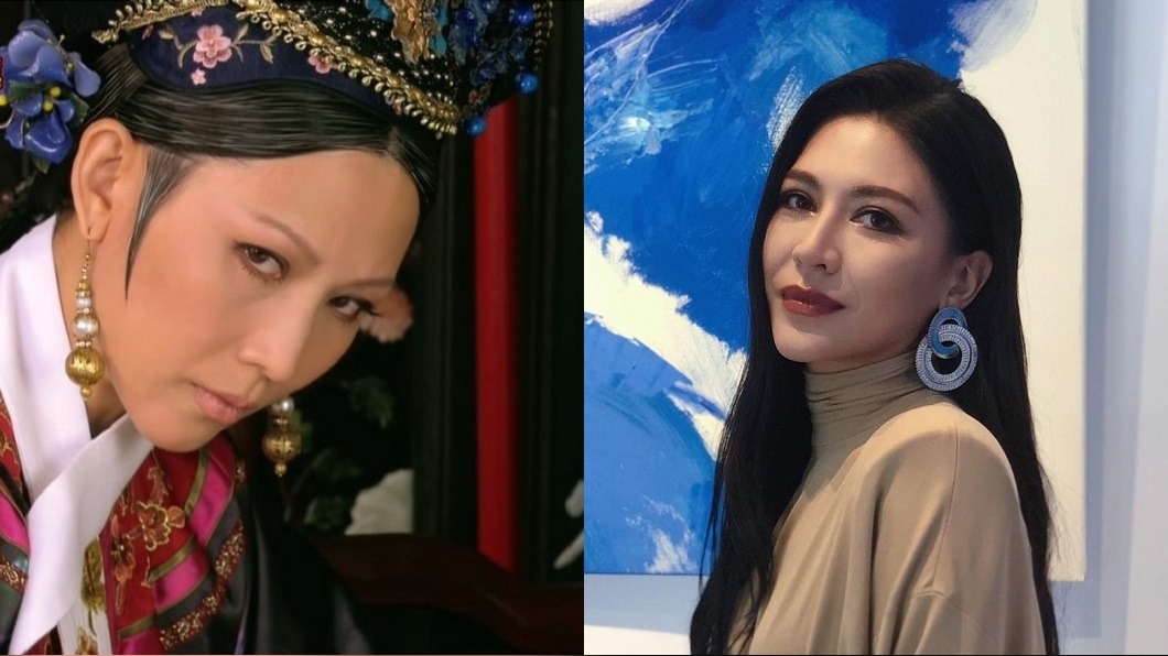 蔡少芬飾演的皇后,被網友認為很像金曲歌后艾怡良。(圖/翻攝自微博、艾怡良臉書)