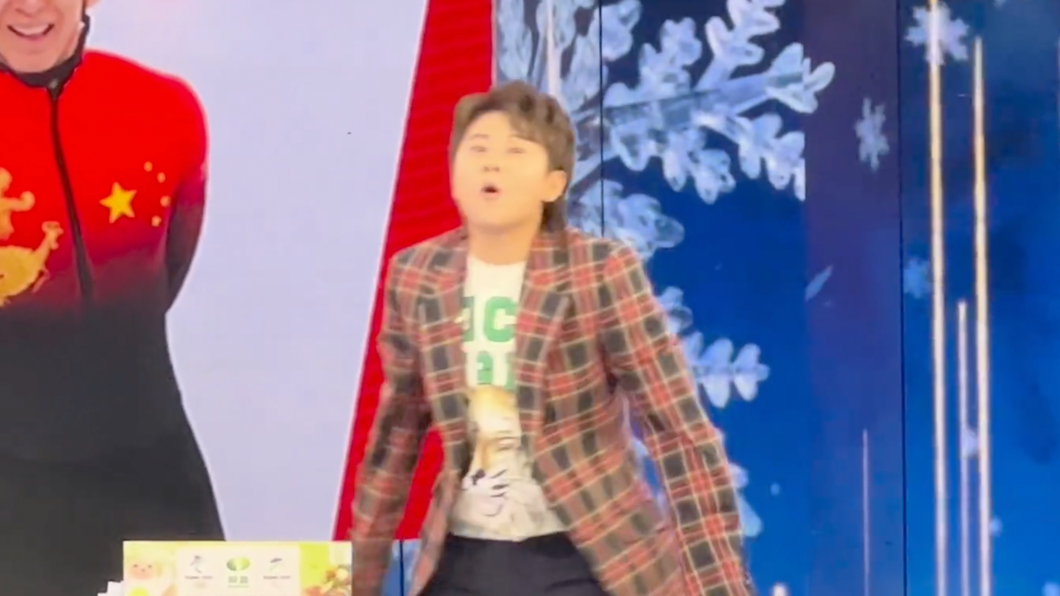 王濛激動的解說獲得大陸網友盛讚。（圖／翻攝自微博）