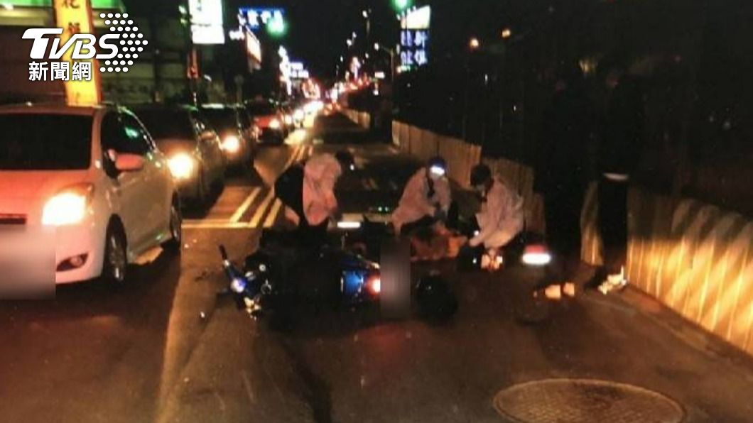 桃園八德發生死亡車禍。（圖／TVBS）
