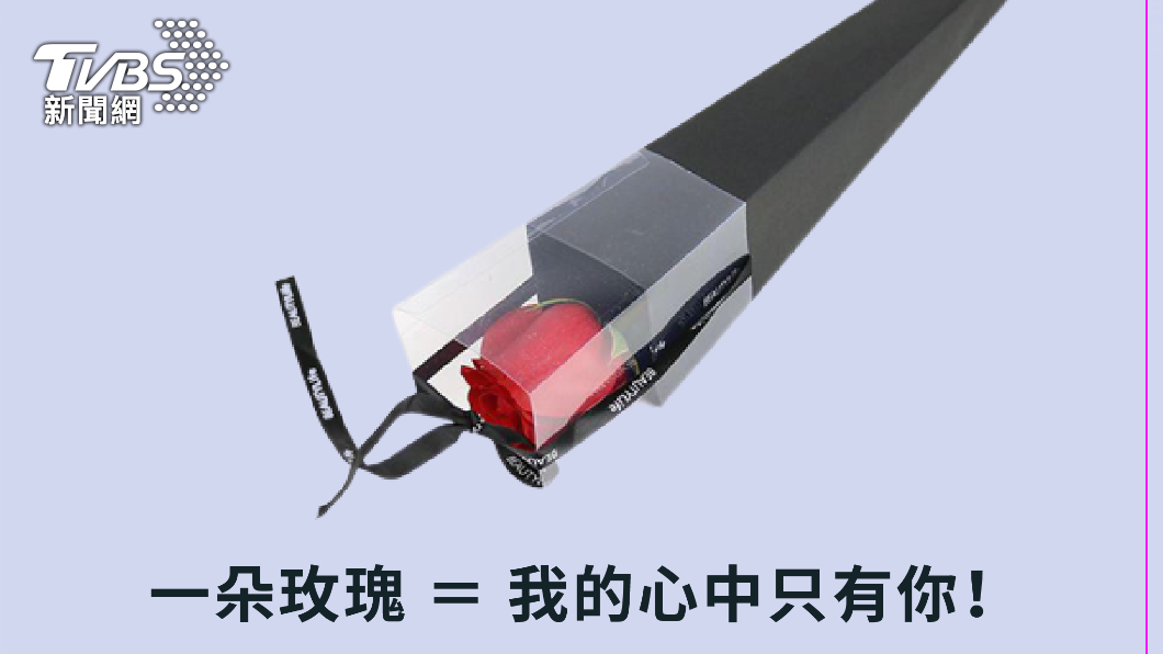 於2月11日當日首度開賣限量300組單支鮮玫瑰及乾燥花束。(圖/Uber Eats提供)