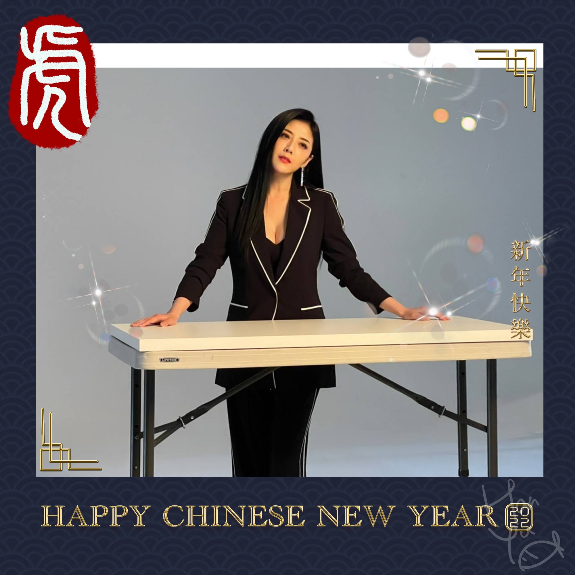 韓瑜開工日曬辣照。（圖／翻攝自韓瑜臉書）