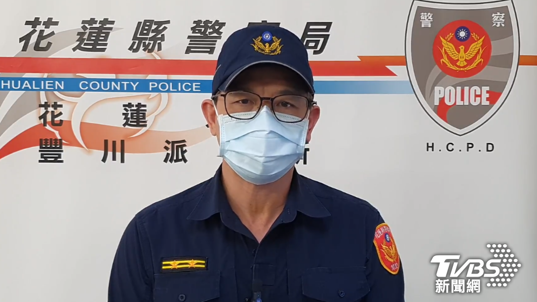 花蓮分局豐川派出所長彭舜熙說明案情。（圖／警方提供）