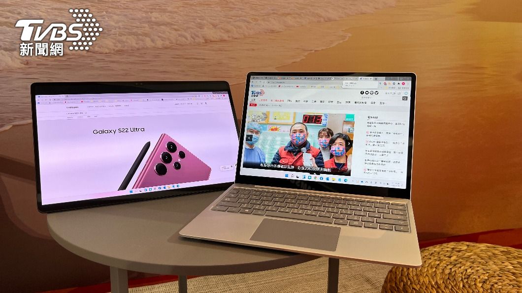 在連上同一Wi-Fi網域的狀況下可以作為一般筆電的第二延伸螢幕。(圖/TVBS)