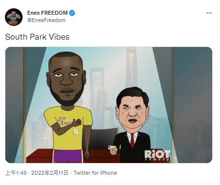 (圖/翻攝自Enes Freedom推特)