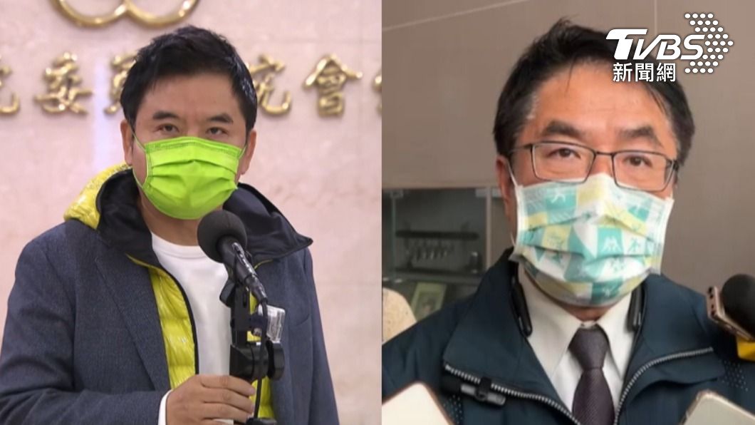 民進黨立委莊瑞雄（左）、台南市長黃偉哲。（圖／TVBS資料照）