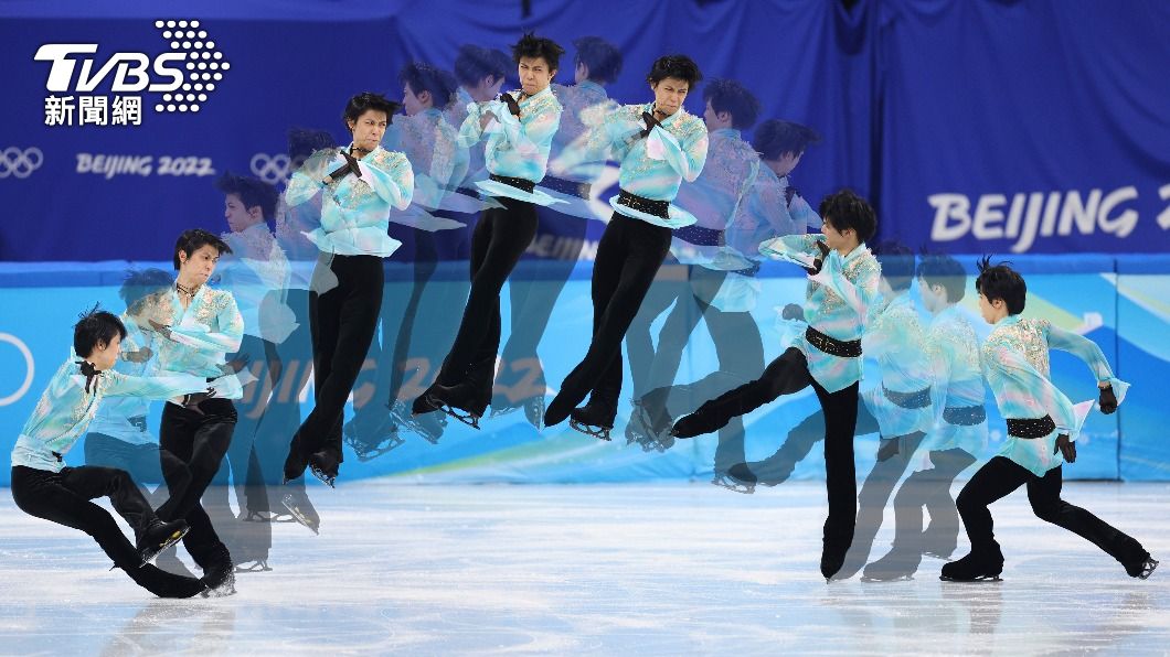 羽生結弦雖然挑戰4周半跳失敗仍獲大陸粉絲的熱情支持。(圖/達志影像美聯社)