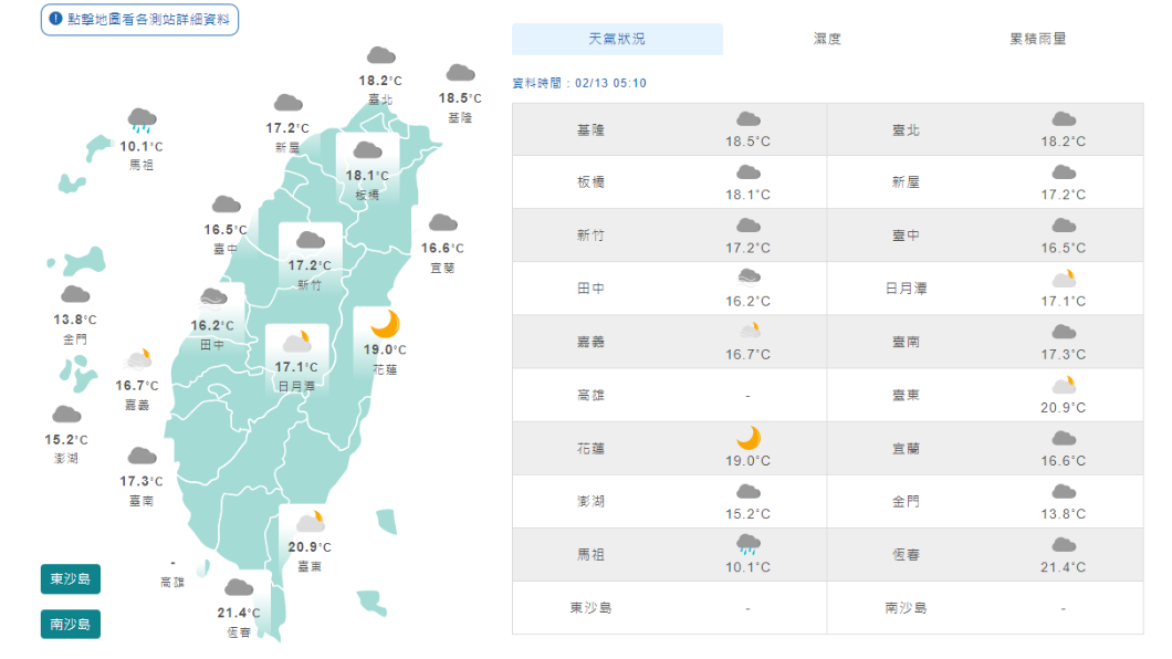 注意鋒面午後全台有雨　明天冷空氣報到這天最冷