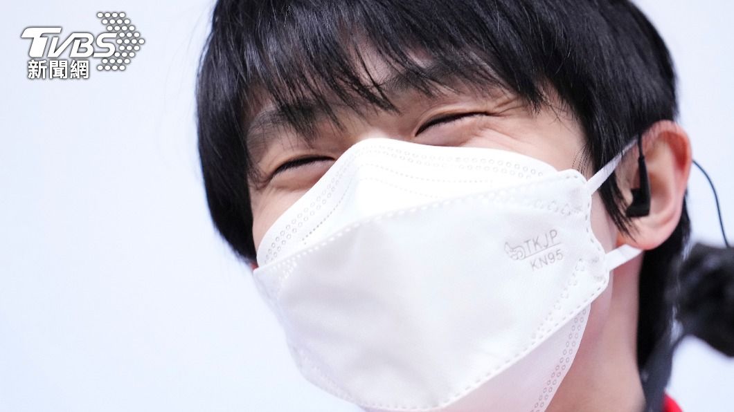 羽生表示對失誤不感到遺憾,只想表達感謝。(圖/達志影像美聯社)