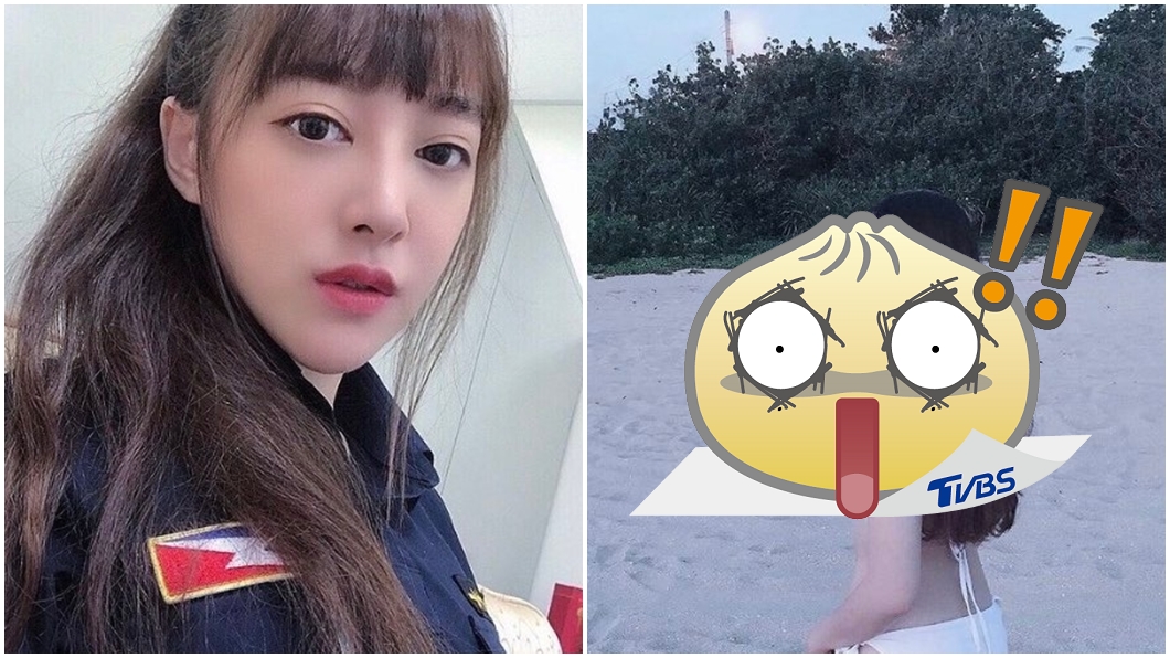 許姓女警連破兩案被表揚，絕美私照曝光。（圖／翻攝自許姓女警IG）