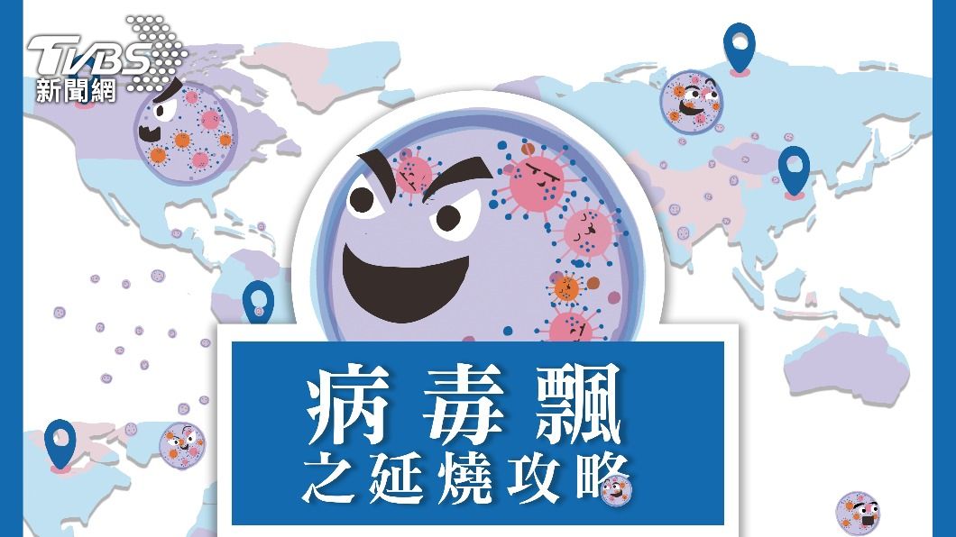 漫畫《病毒飄之延燒攻略》,以寓教於樂的方式來介紹病毒的傳播機制。(圖/TVBS)