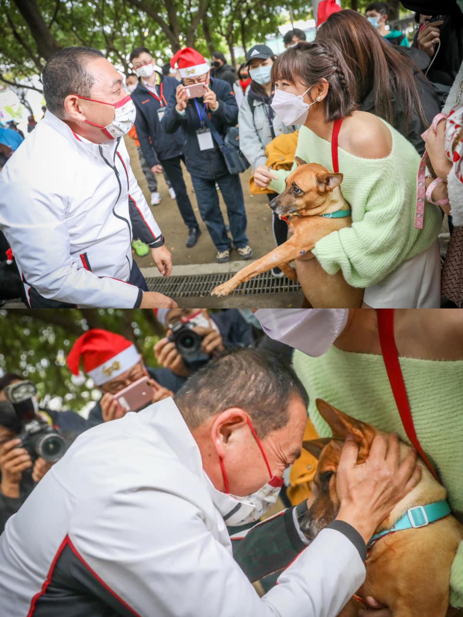 侯友宜得知自己叫錯後,也連忙道歉。(圖/翻攝自米可白臉書)