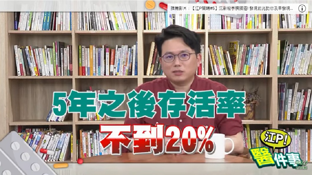 江坤俊分析胰臟癌。（圖／翻攝自YouTube《健康2.0》頻道）