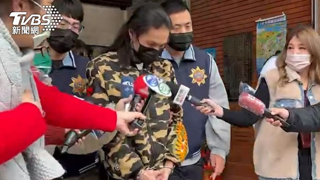 接應開槍嫌犯的陳姓共犯遭警方逮捕。（圖／TVBS）
