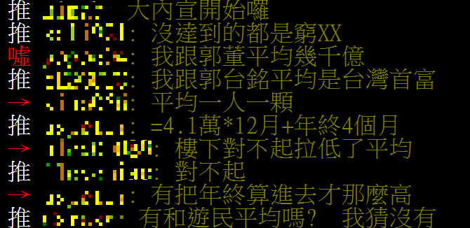 網友舉鴻海集團創辦人郭台銘為例開酸。(圖/翻攝自PTT)