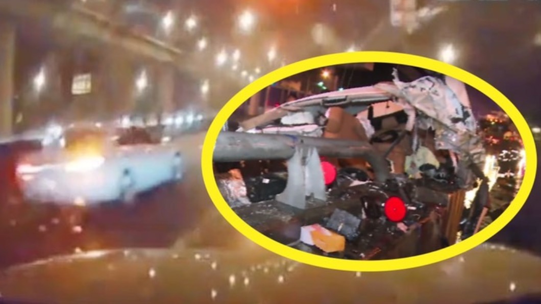 國道玩命!BMW雨天疑飆速自撞3死影像曝 初判無煞車痕