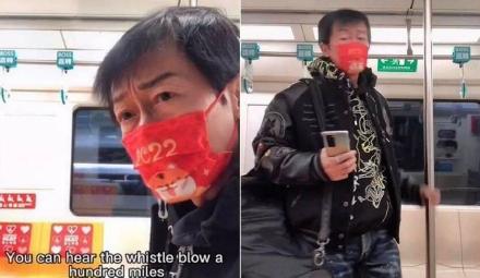陳勳奇搭地鐵無人認出。（圖／翻攝自陳勳奇抖音）