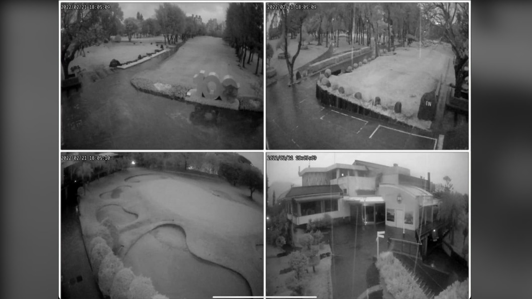 淡水高爾夫俱樂部出現「百年一遇」雪景? 球場回應了