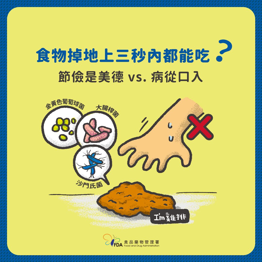 衛福部提醒「病從口入」。（圖／翻攝自食用玩家-食藥署臉書）