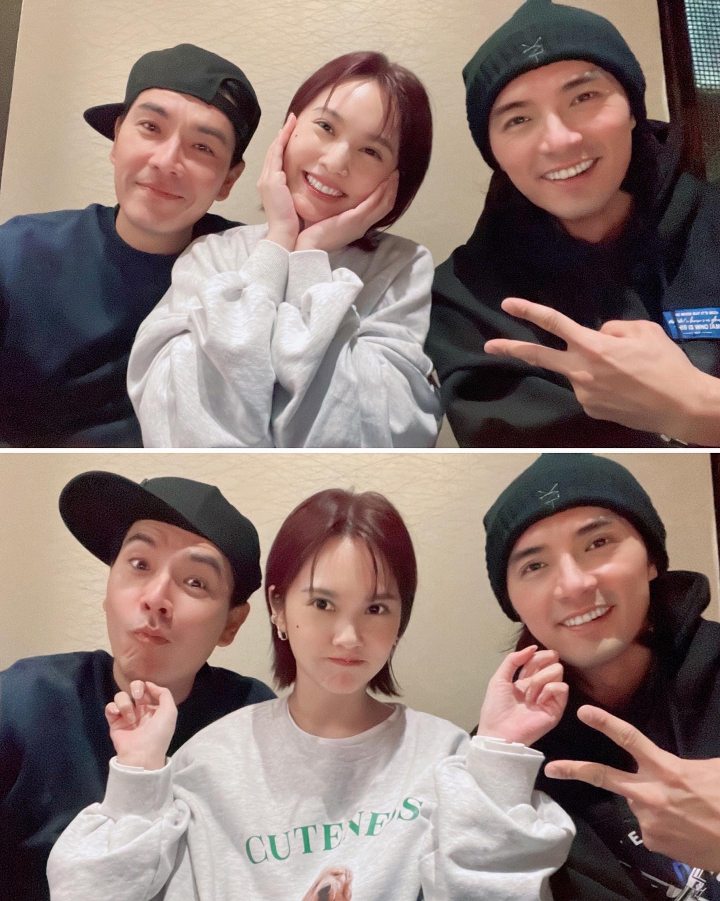3人因合作《惡魔在身邊》、《換換愛》結緣熟識。(圖/翻攝自楊丞琳臉書)