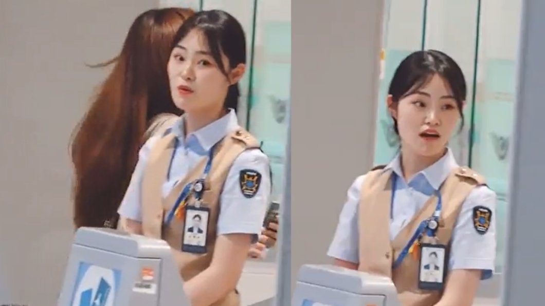 空服員被周子瑜的美貌給震懾。(圖/翻攝自Dcard)