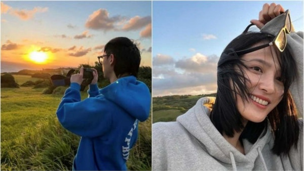 連晨翔（左）與吳子霏2人的IG上貼出背景相似的照片。（圖／翻攝自連晨翔、吳子霏IG）