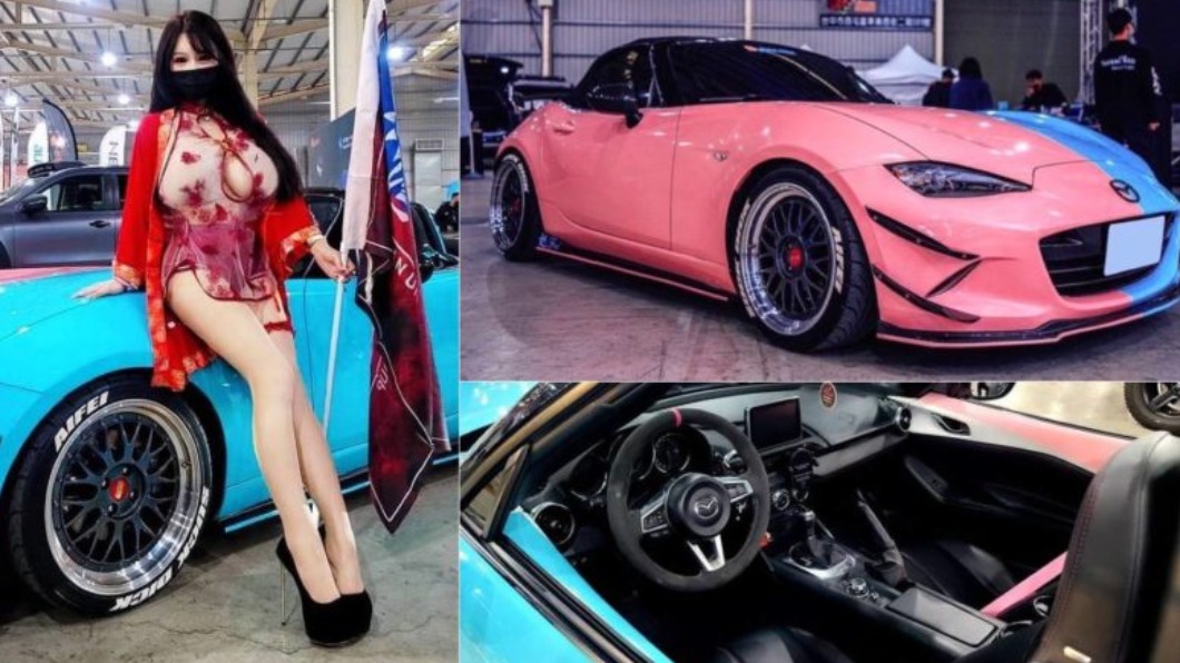 網紅艾妃連換3戰袍!火辣現身改裝展 大秀愛車改裝清單